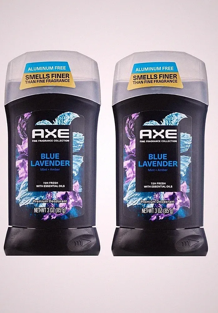 2-Pack AXE Fine Fragrance Aluminum-Free Deodorant Stick, Blue Lavender 3oz