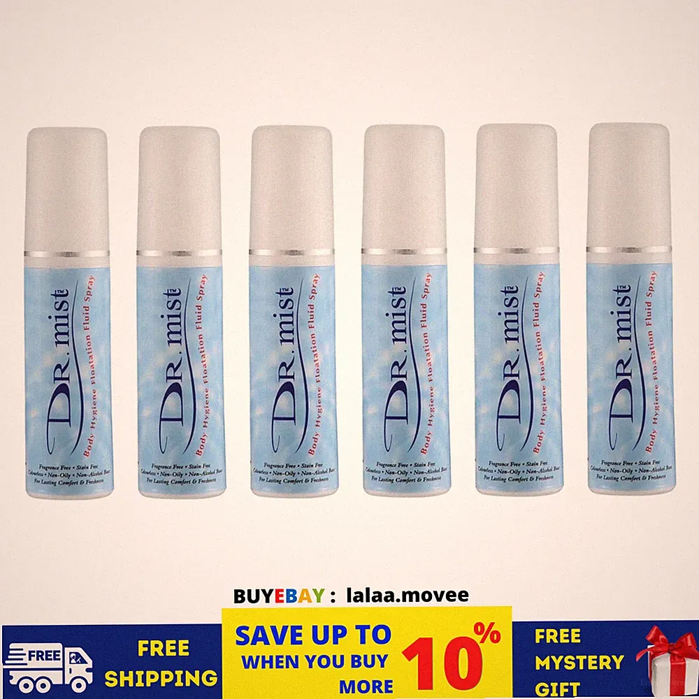 6 Bottle Dr Mist Natural Aluminum Free Deodorant Spray Removes Body Odor 75ml