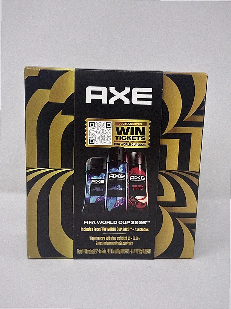AXE FIFA World Cup 2026 4 Pc Gift Set - 1 Pair Socks, Deodorant & 2 Body Sprays
