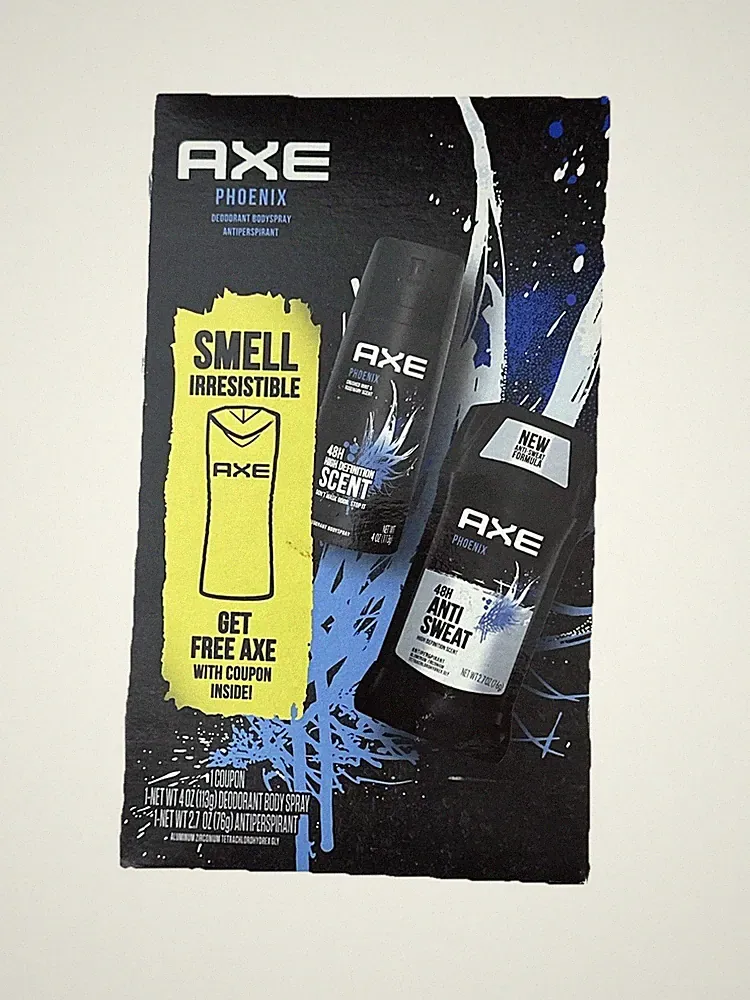 AXE Phoenix Gift Set 1 Deodorant Body Spray & 1 Antiperspirant per box. NEW Xmas