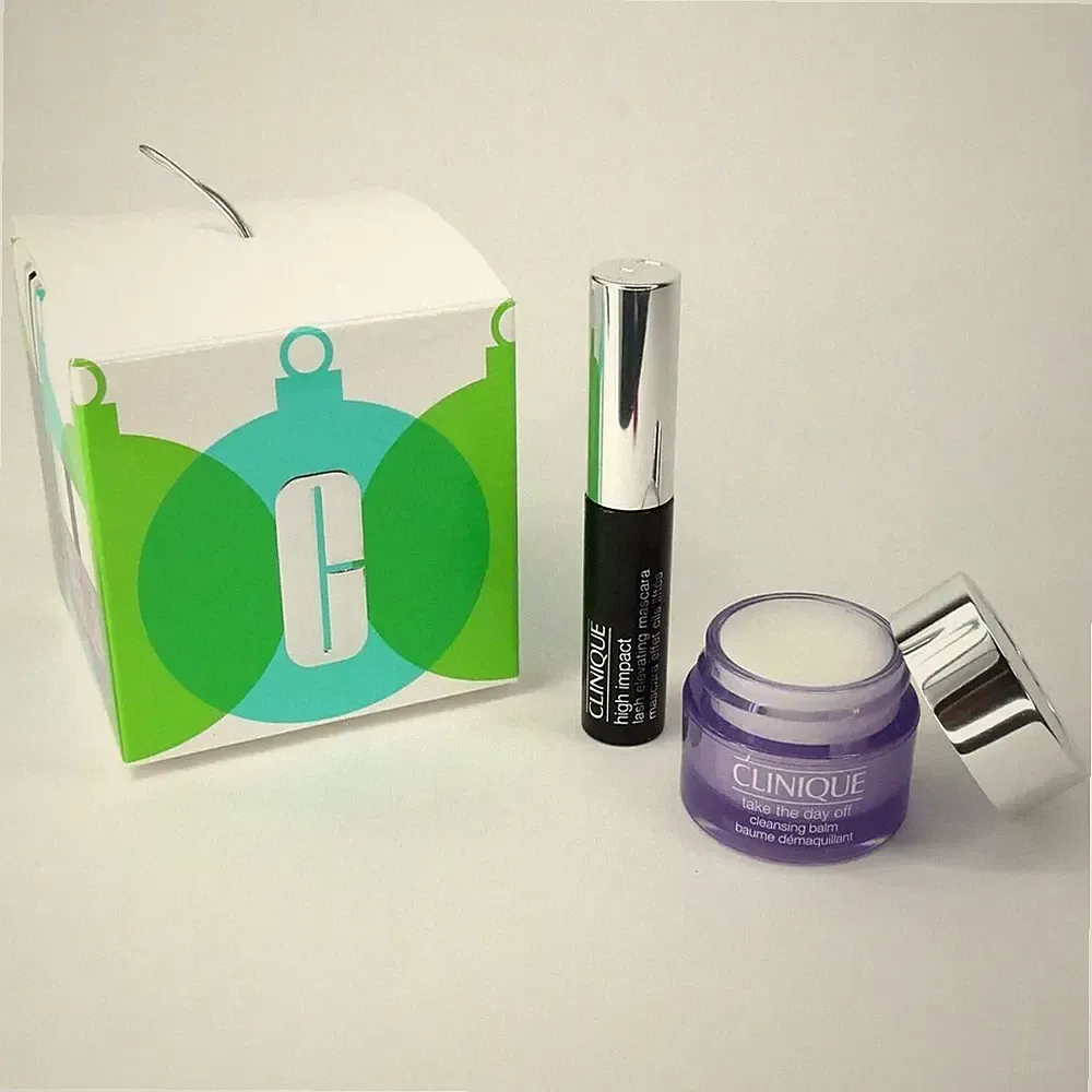 Clinique Beauty Bauble Gift Set Take the Day Off Cleansing & High Impact Mascara