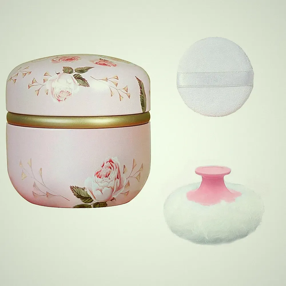 Gorgeous Travel Powder Puff with Sturdy Case - Ideal for Sensitive Skin