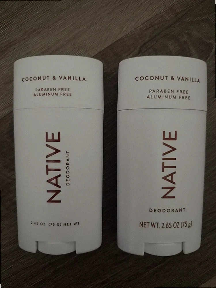 Native Deodorant Coconut & Vanilla Scent 2.65 oz - 2 PACK NEW FAST SHIPPING