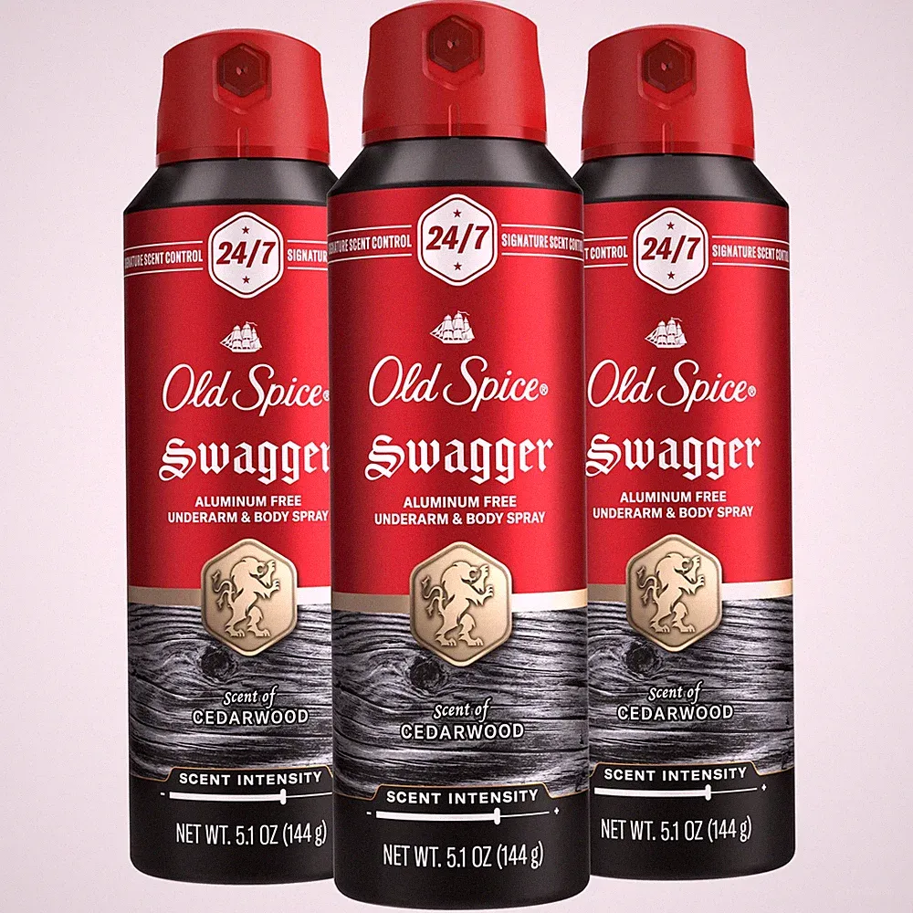 Old Spice Aluminum Free Body Spray for Men, 24/7 Signature Scent & Lasting Fr...
