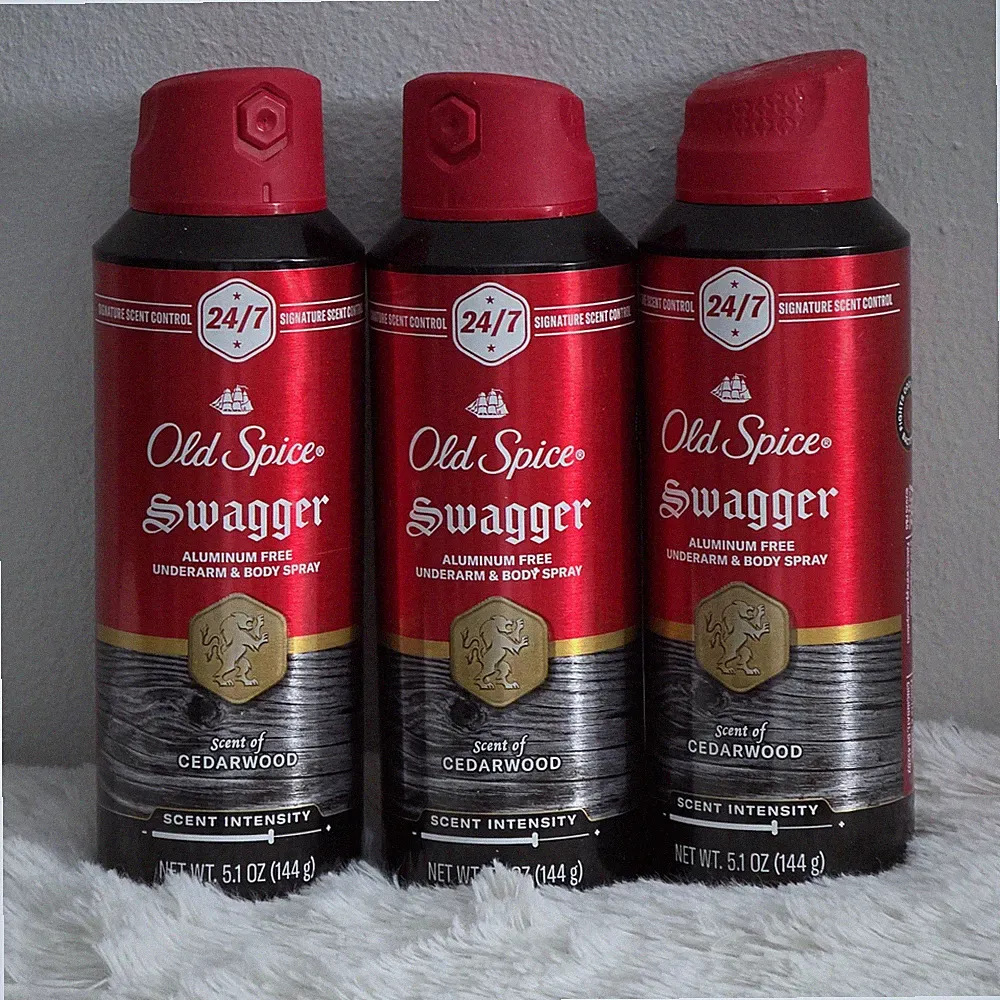 Old Spice Aluminum Free Body Spray for Men, 24/7 Signature Scent Pack Of 3