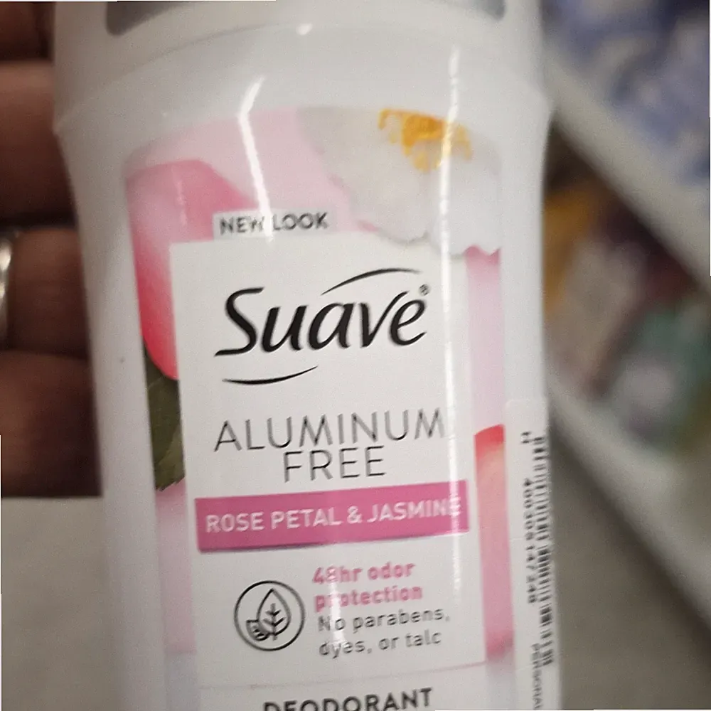 Suave Aluminum-Free Deodorant Stick Rose Petal & Jasmine 48-Hour Protection